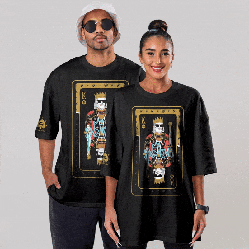 Dab King Black - Oversized Tee