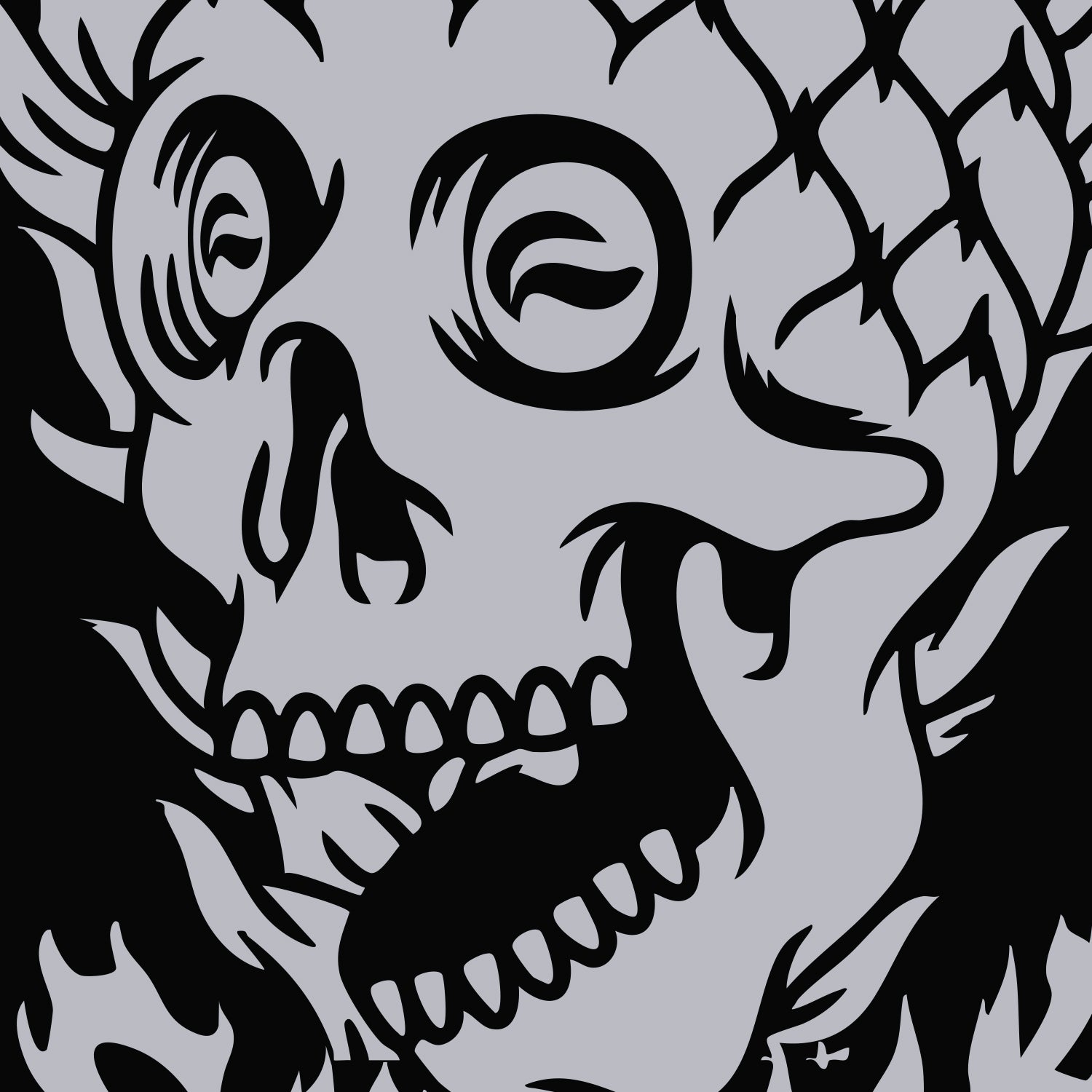 Pineapple Skull Black - Faceoff® Small