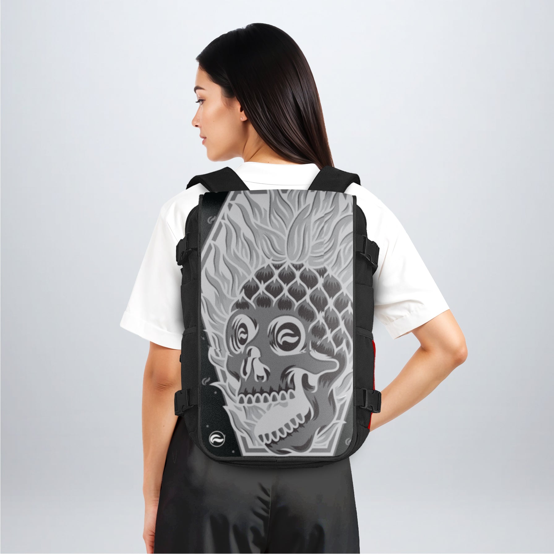 Pineapple Skull Black - Faceoff® Medium