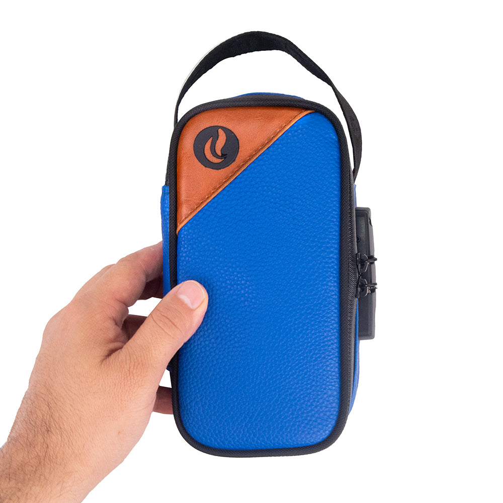 Sidekick S - Navy Blue Leather W/Brown