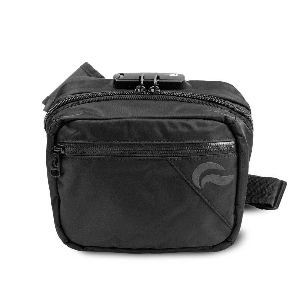 Skunk Bags Kross smell proof cross body bag Elegant Black front view