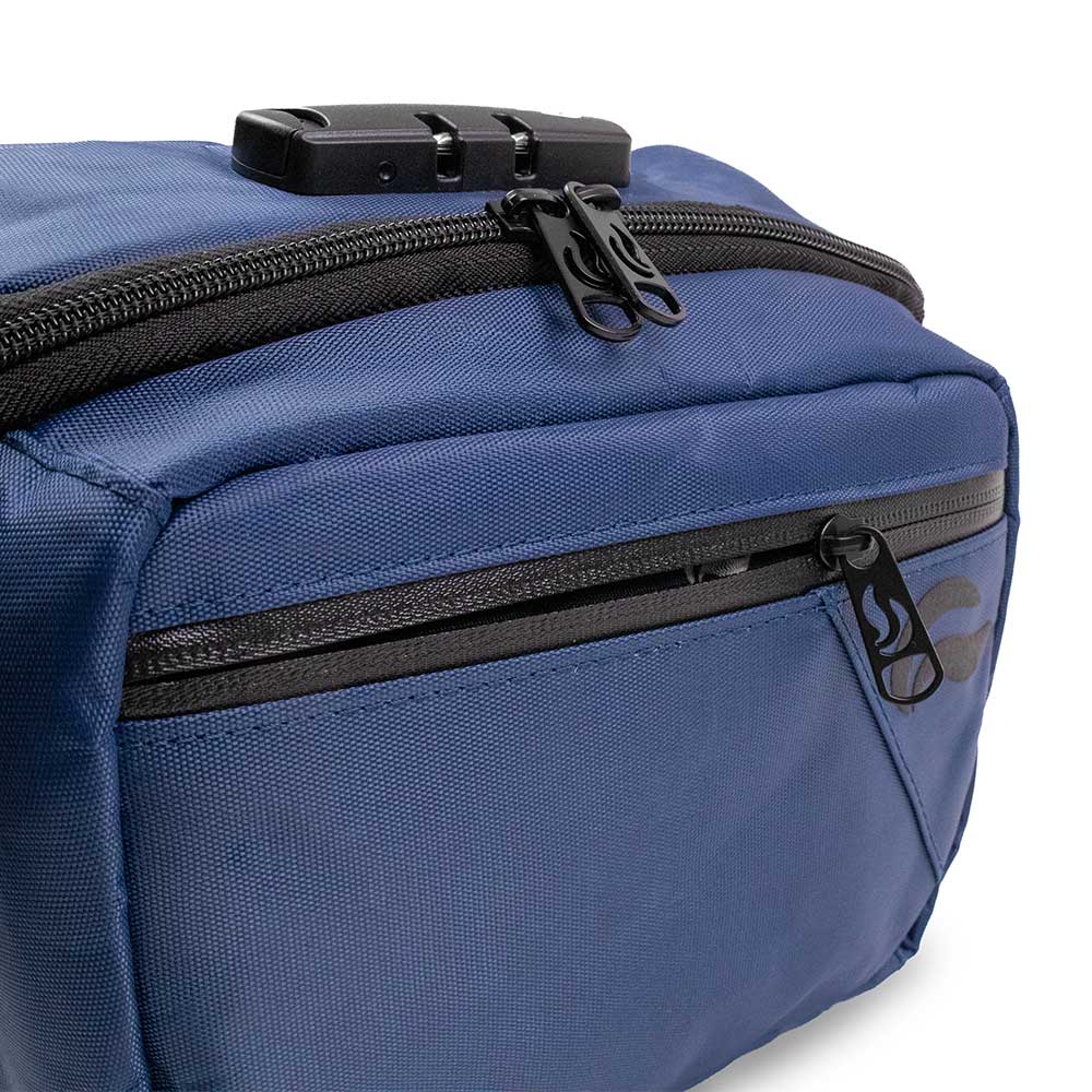 Skunk Bags Kross smell proof cross body bag front zipper view