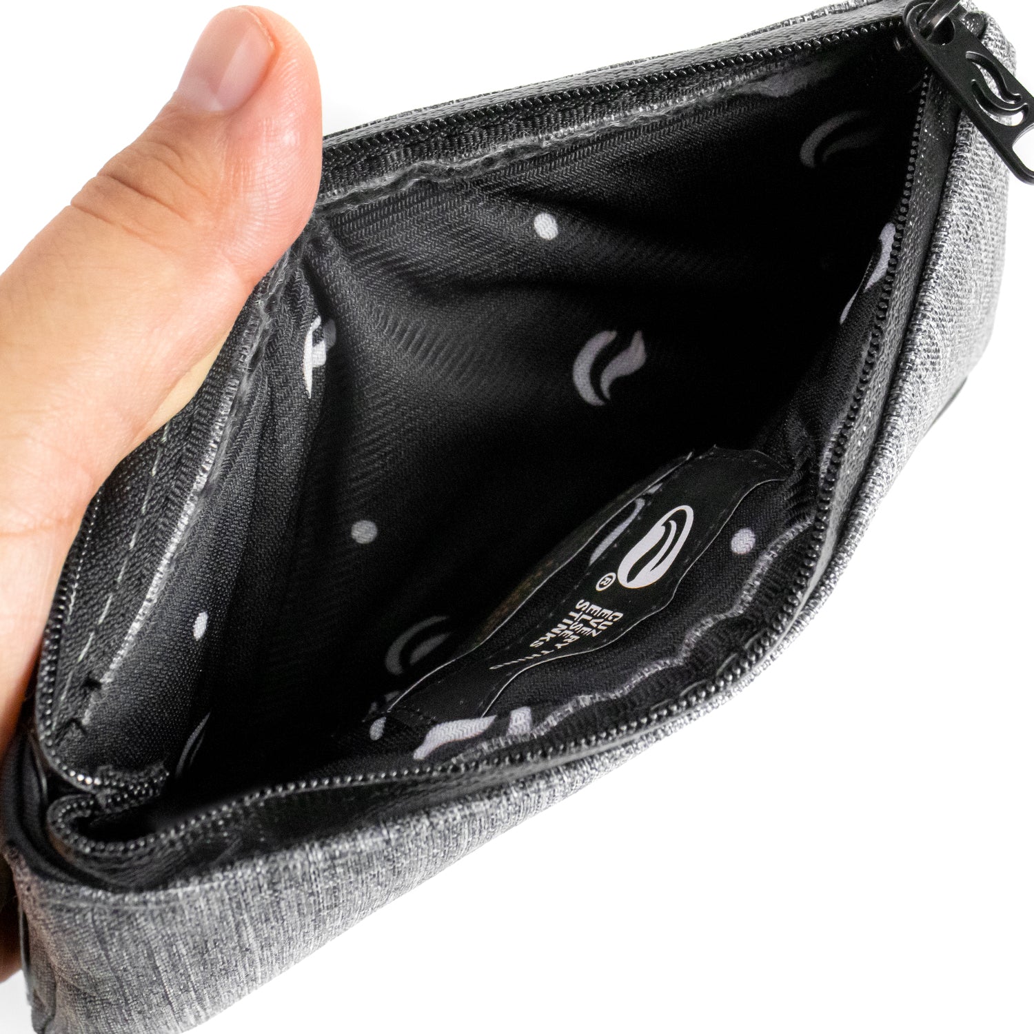 7" Zip Pouch - Gray Oxford