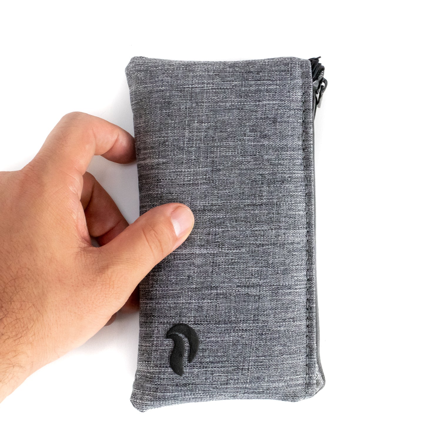 7" Zip Pouch - Gray Oxford