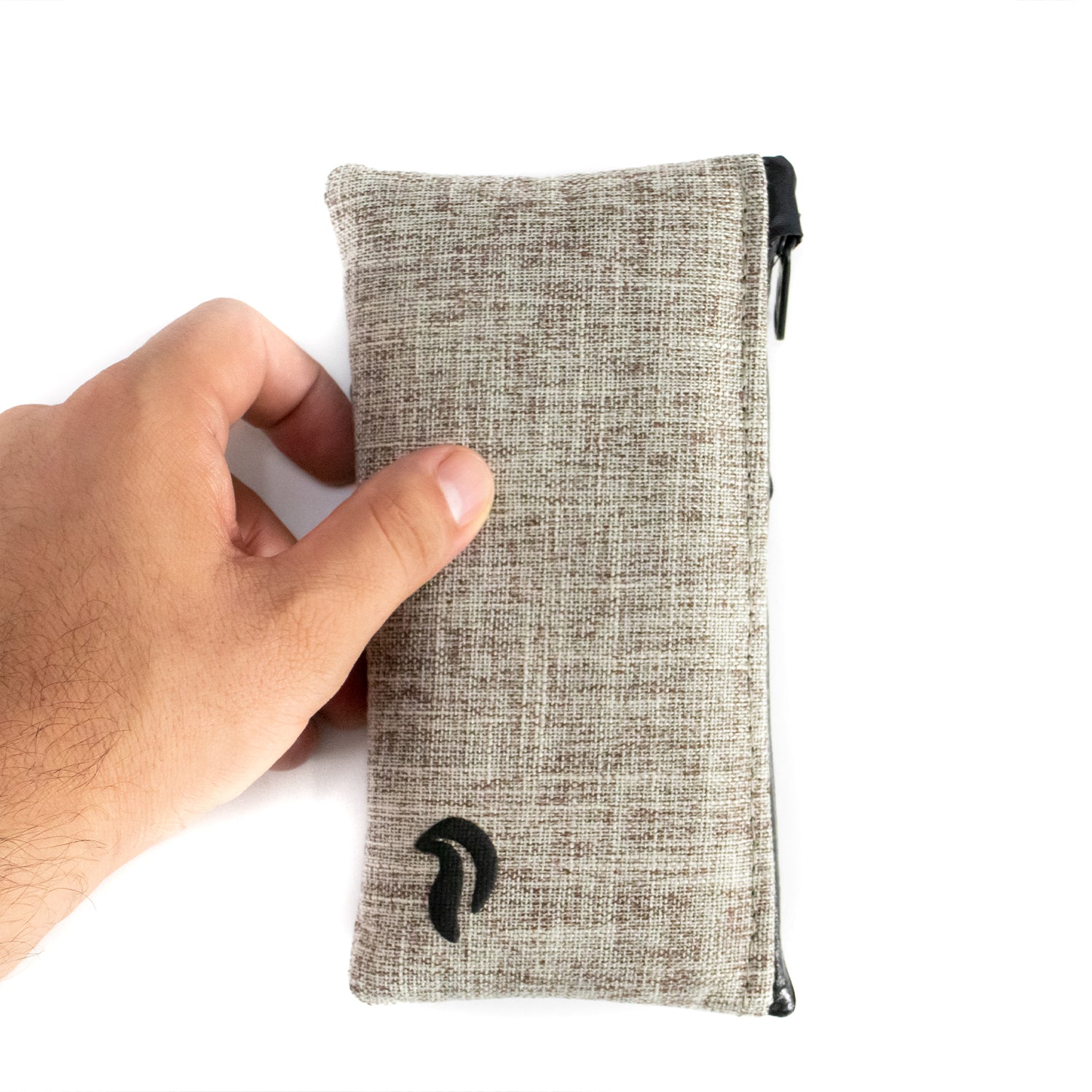 7" Zip Pouch - Khaki Oxford