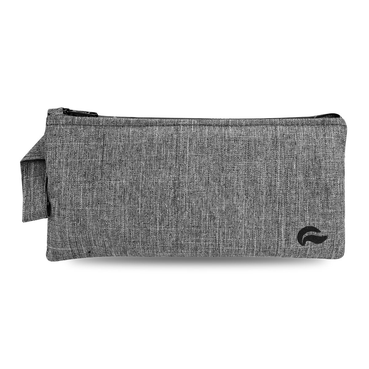9" Zip Pouch - Gray Oxford