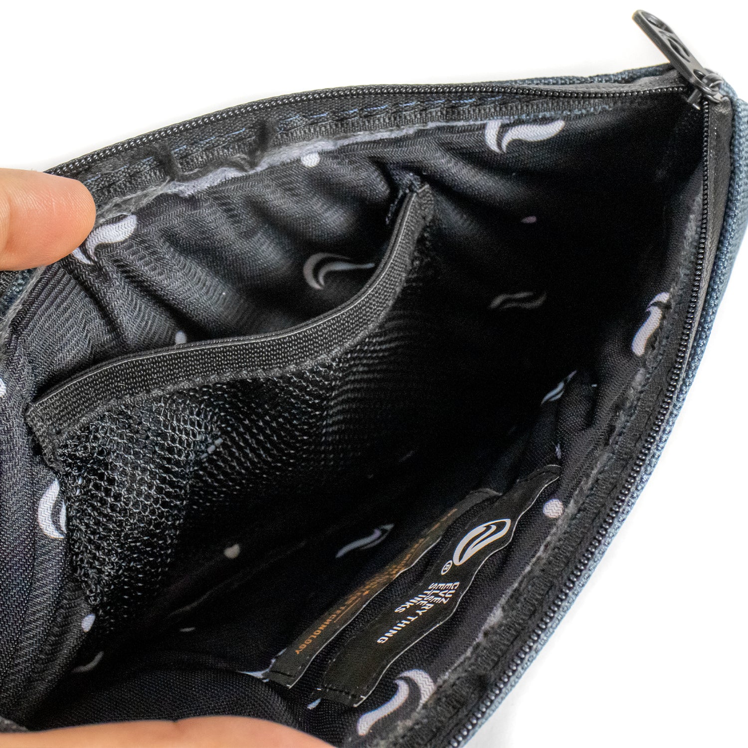 9" Zip Pouch - Denim Oxford