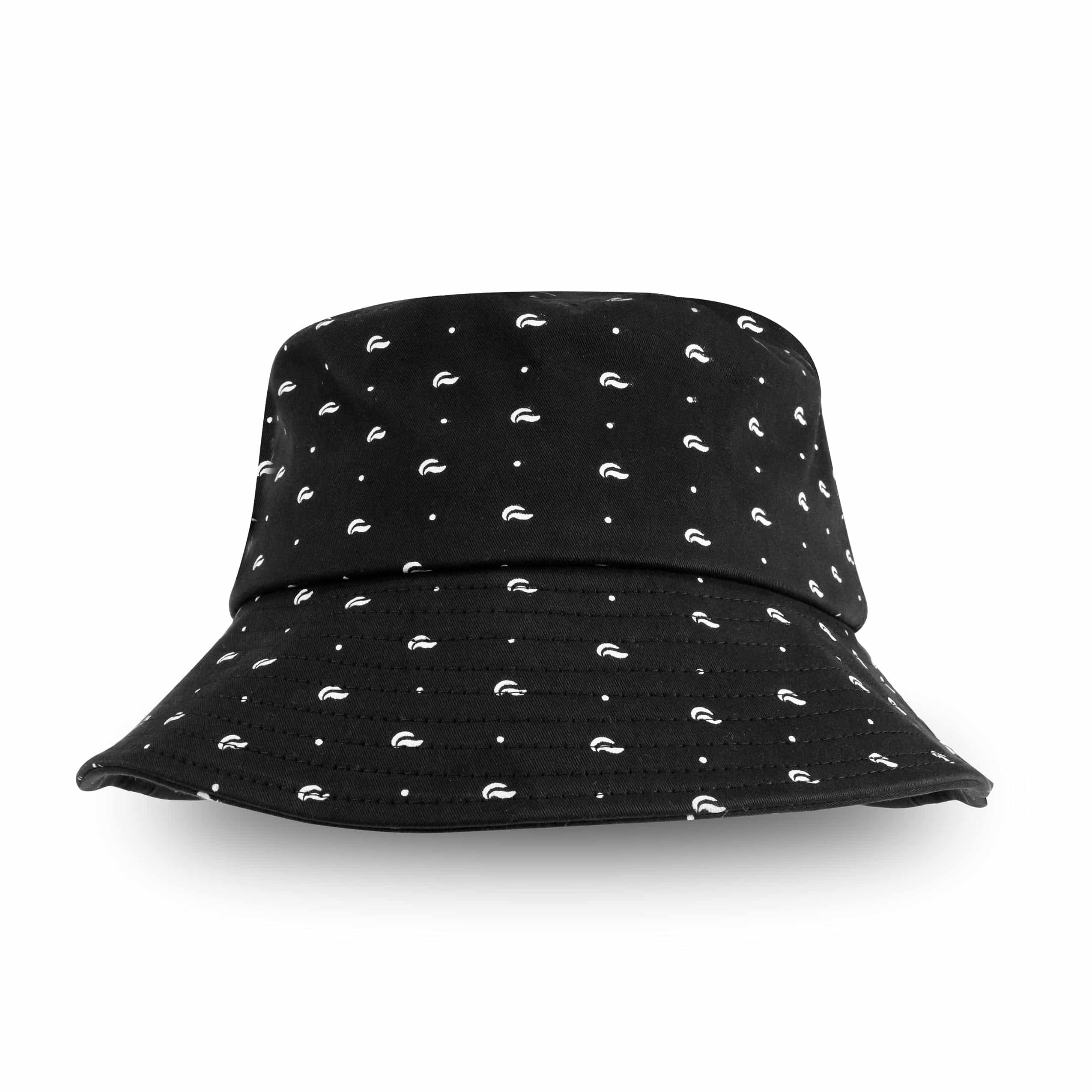Bucket Hat - Black W/Pattern