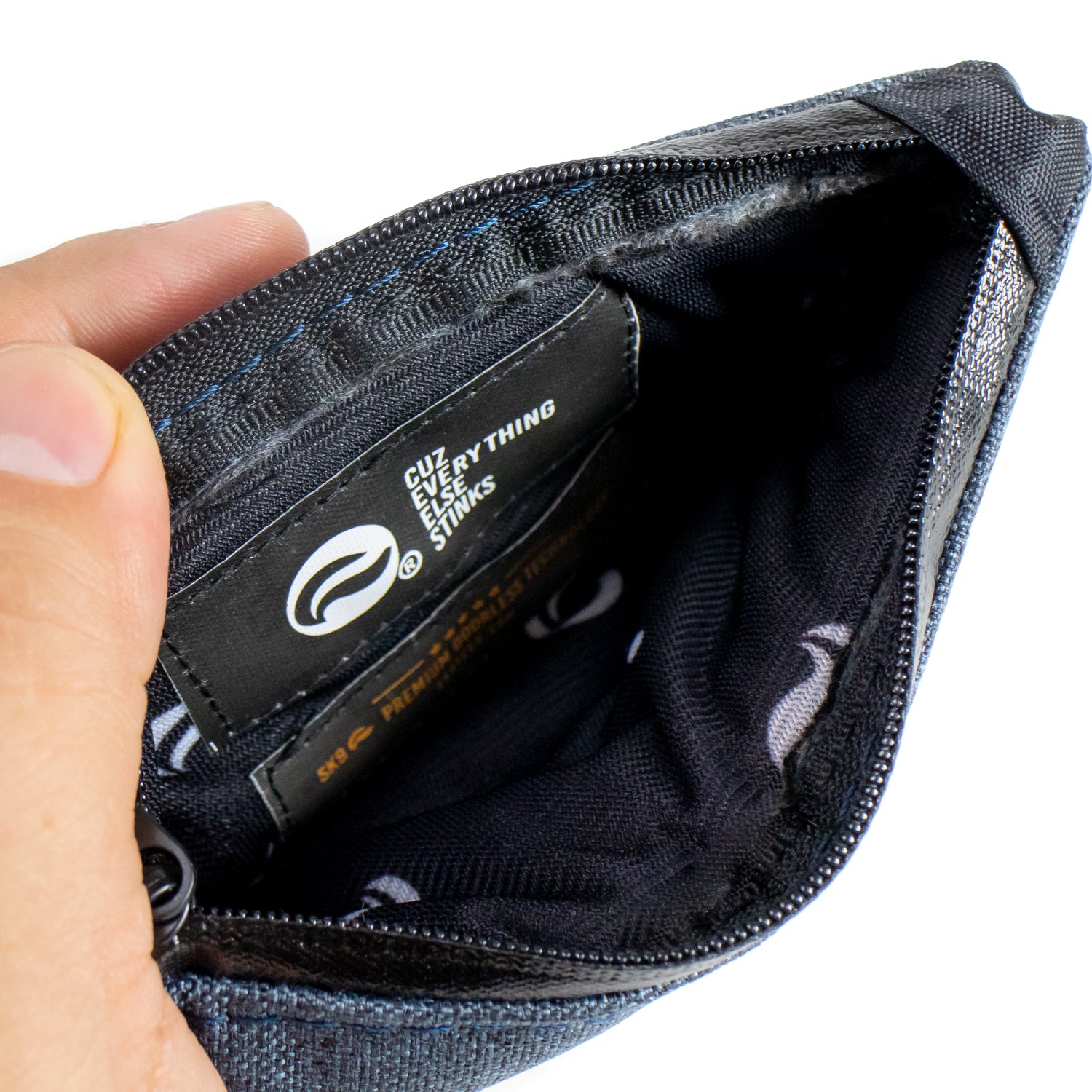 6" Zip Pouch - Denim Oxford