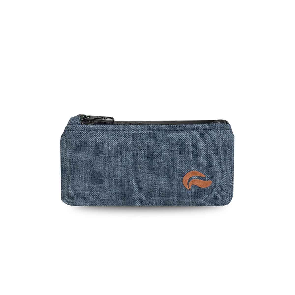 6" Zip Pouch - Denim Oxford