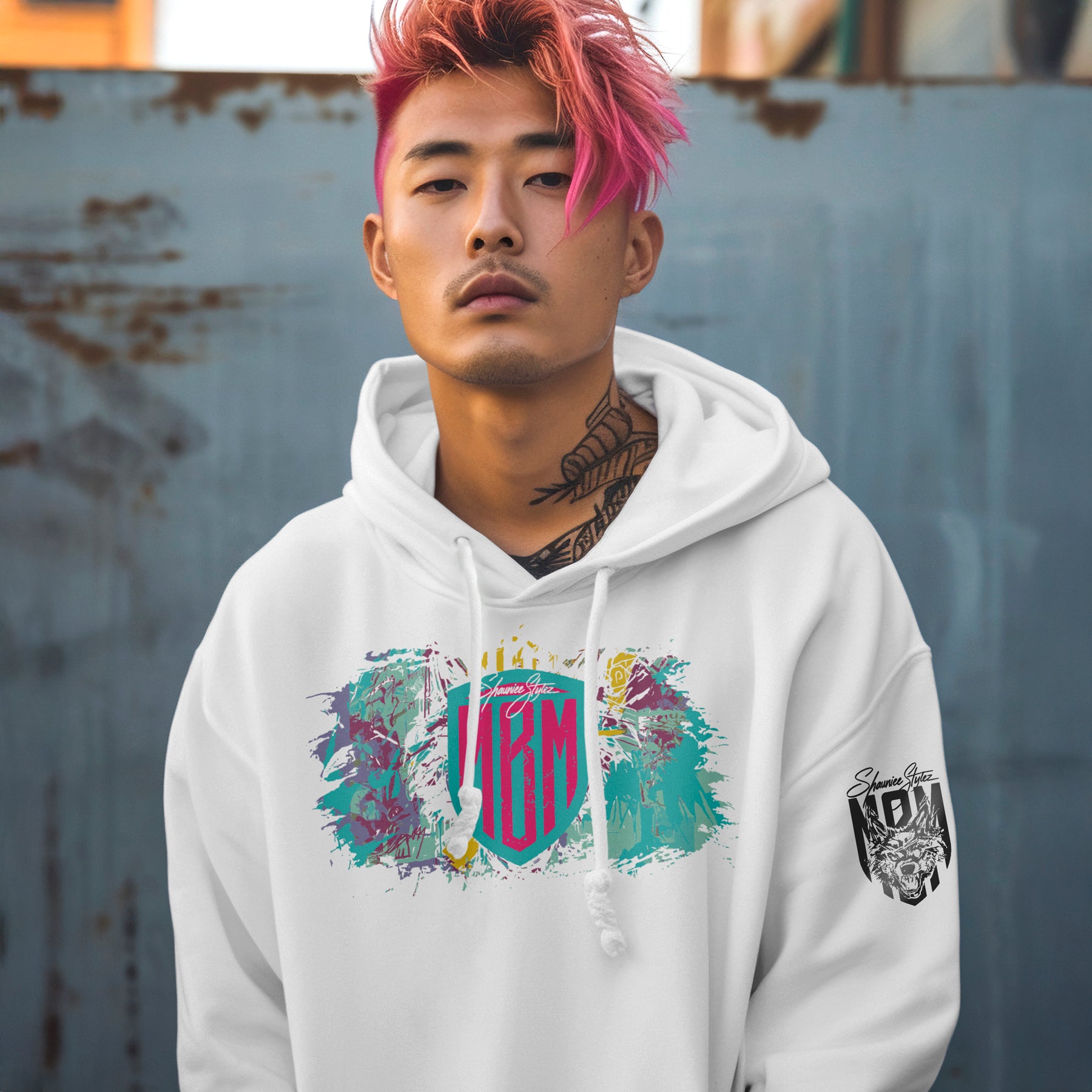 MBM Stay Wild (White)- Premium Hoodie