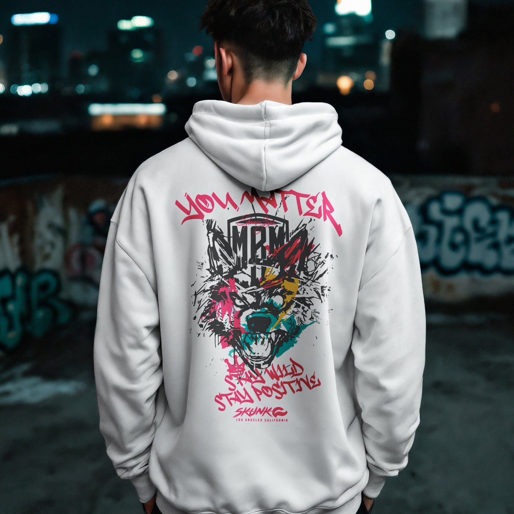 MBM Stay Wild (White)- Premium Hoodie