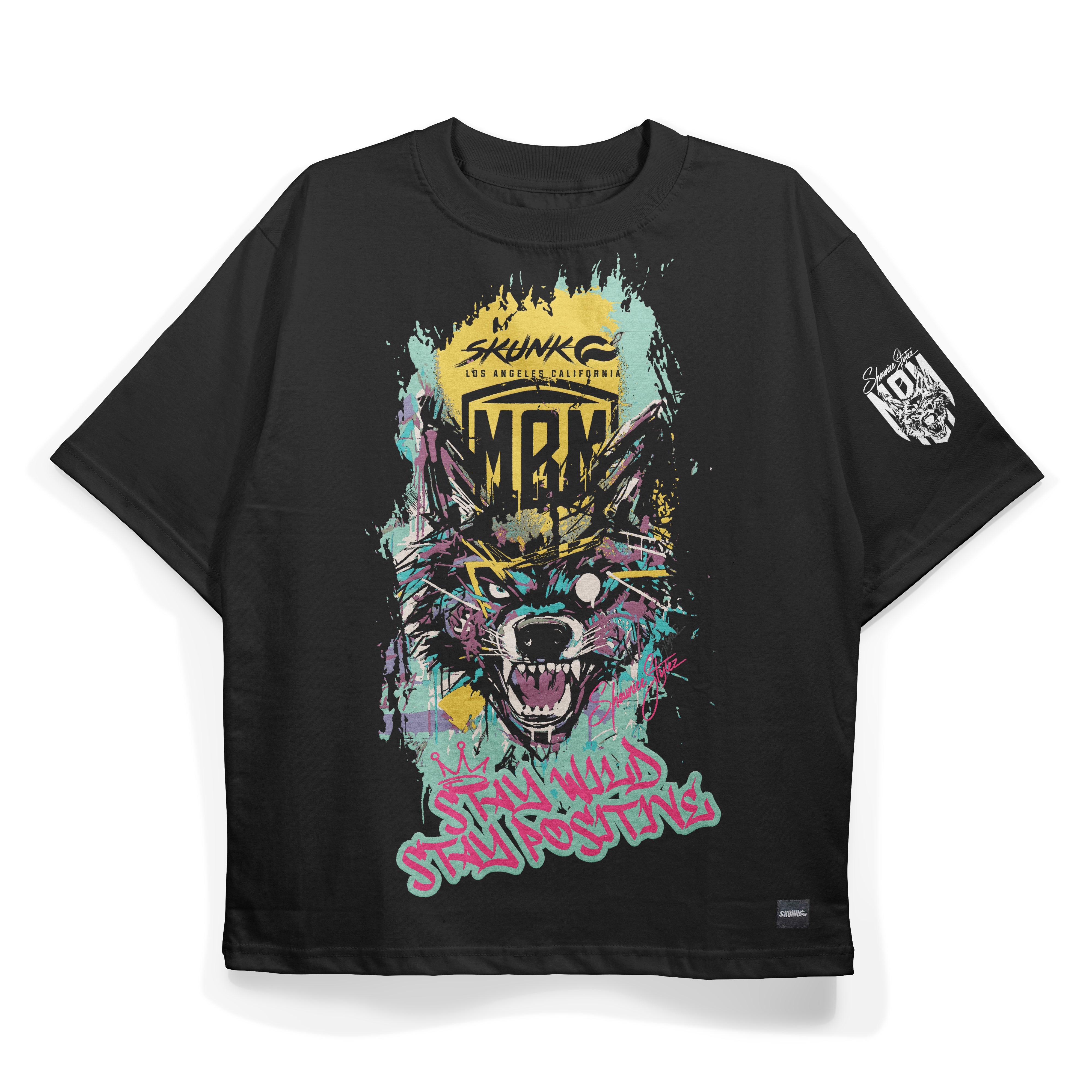MBM Stay Wild (Black)- Oversized Tee