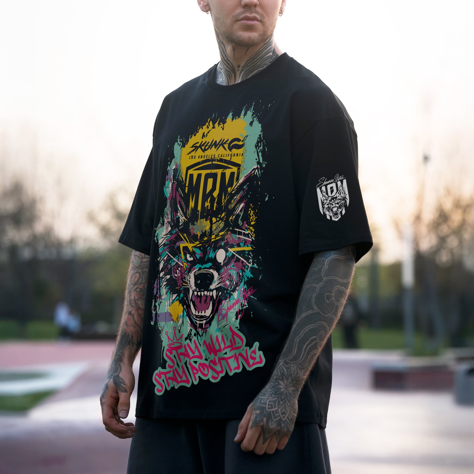 MBM Stay Wild (Black)- Oversized Tee