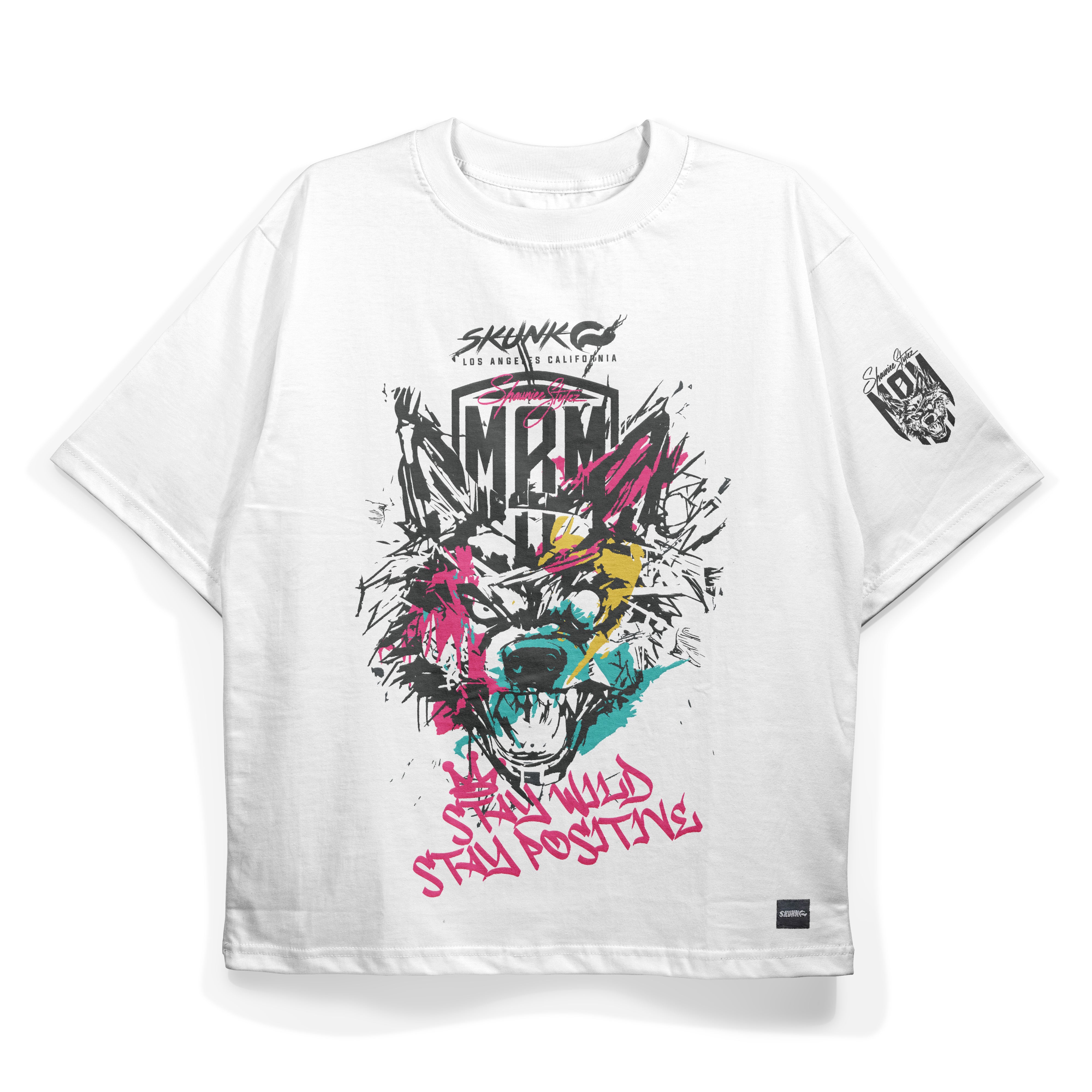 MBM Stay Wild (White)- Oversized Tee