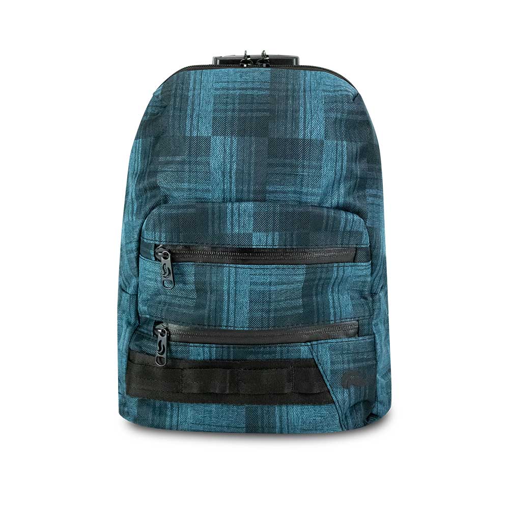 Blue plaid backpack hot sale