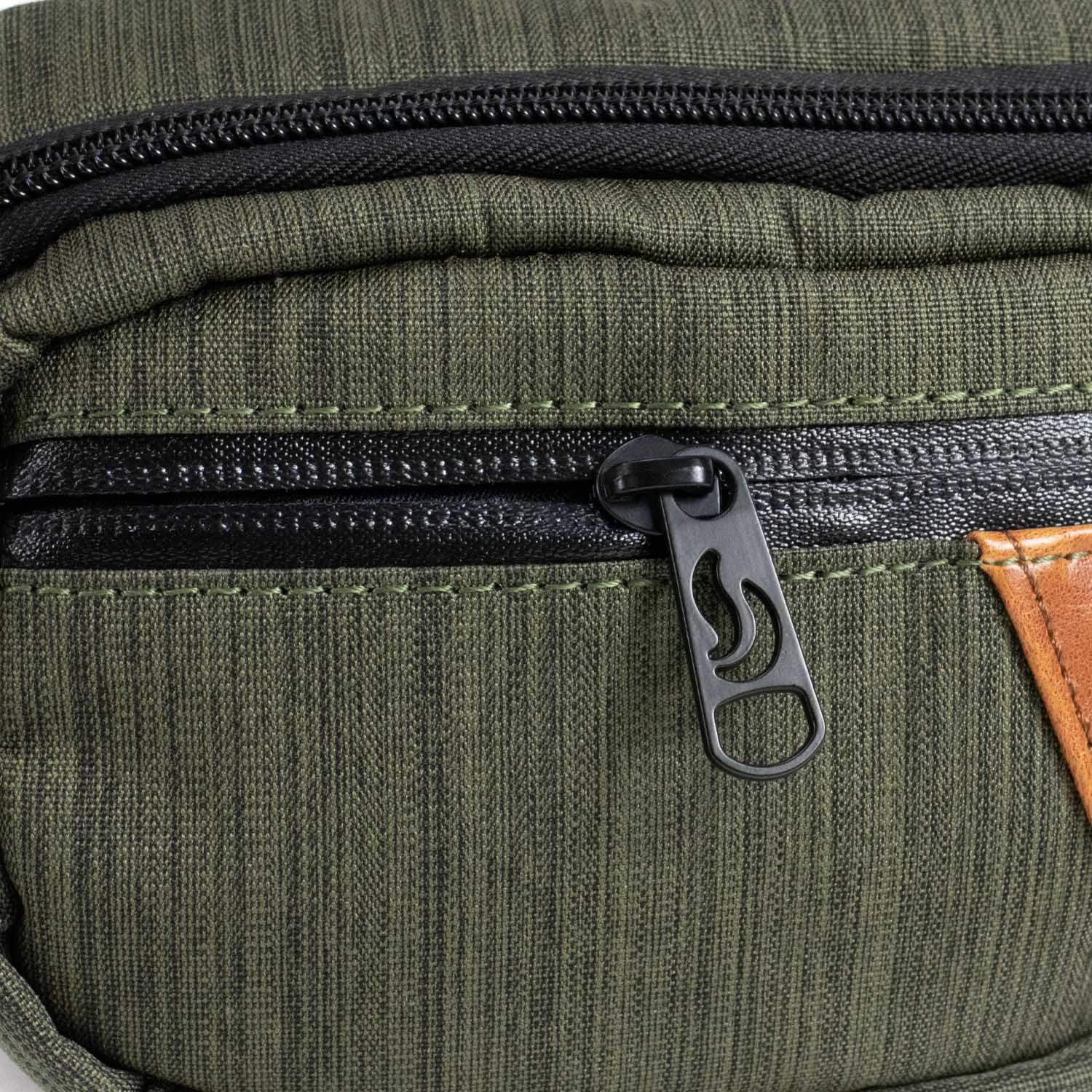 Hipster - Oxford Navy Blue W/Orange Leather