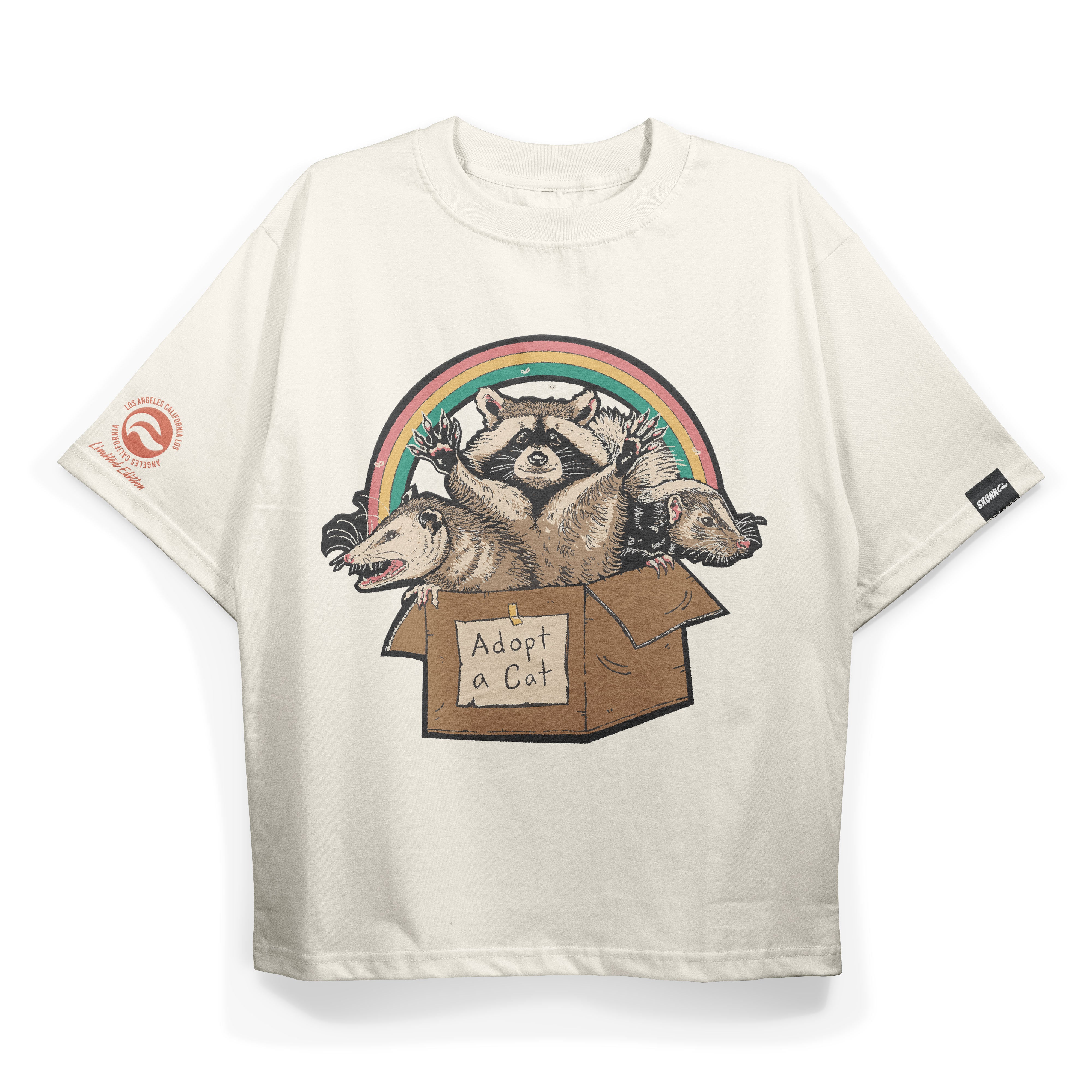 Adopt A Cat - Oversized Tee