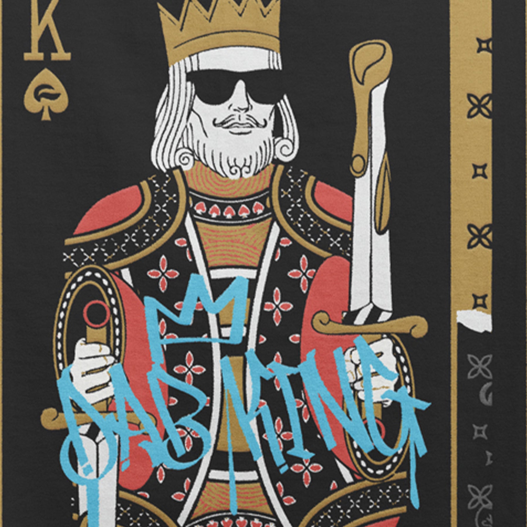 Dab King Black - Oversized Tee