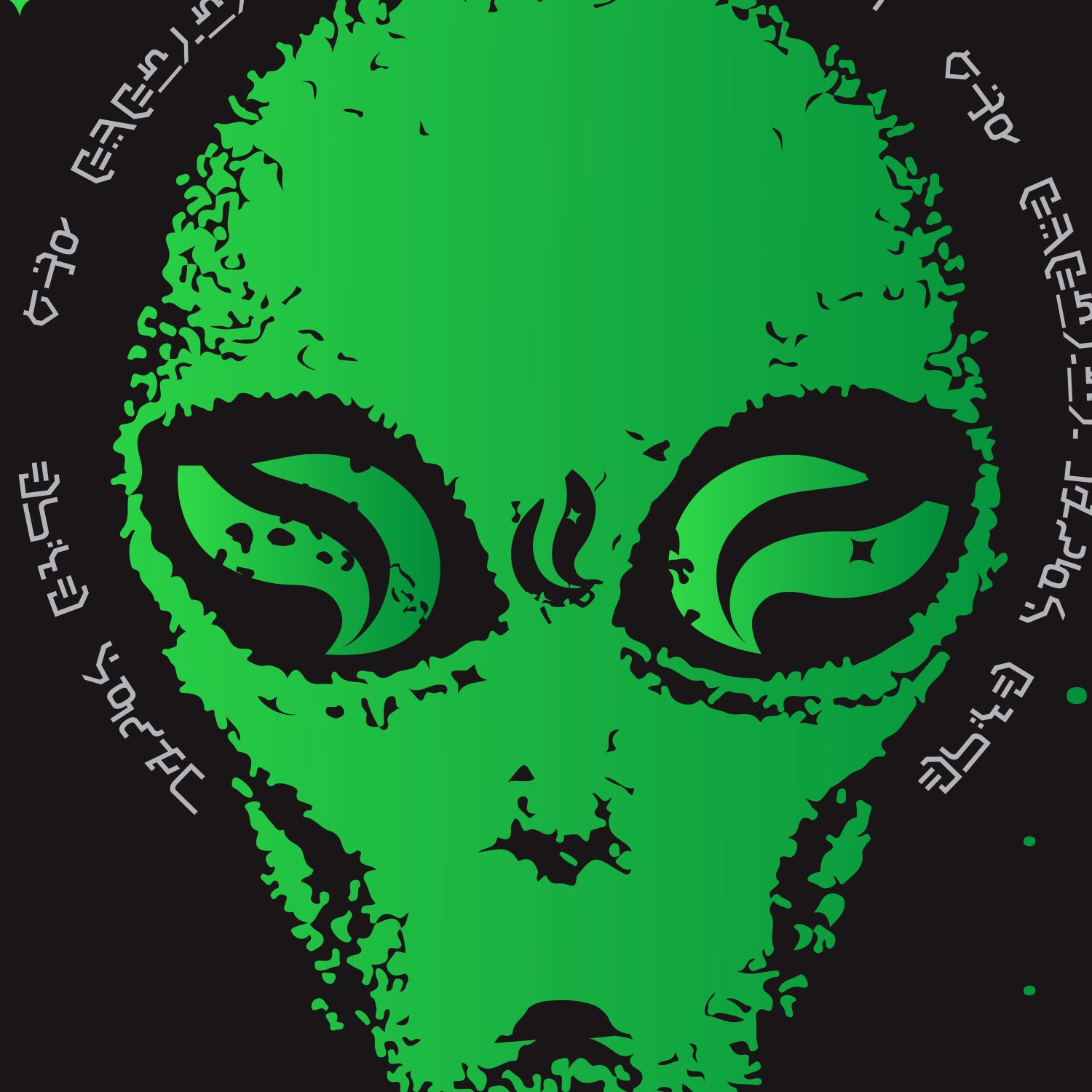 Green Alien - Faceoff® Small