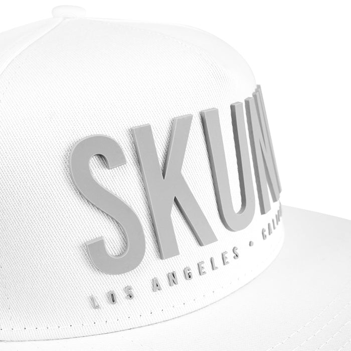 White W/ Gray Tails Logo - Snap Back