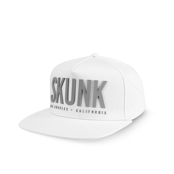 White W/ Gray Tails Logo - Snap Back