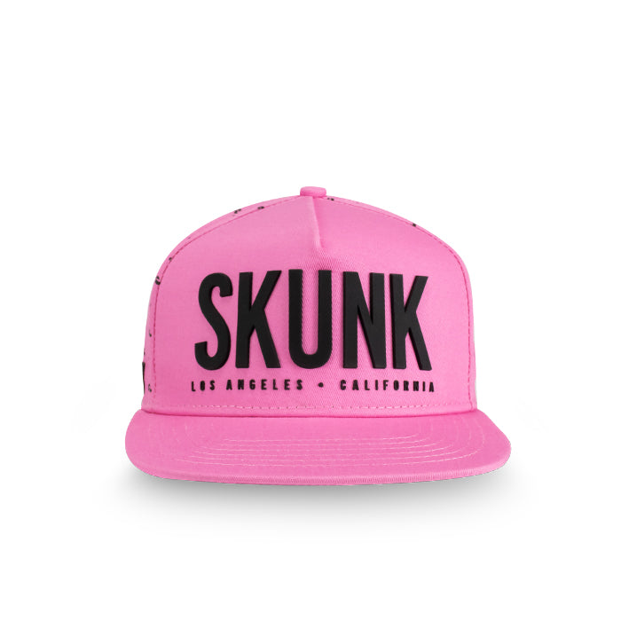 Pink W/ Black Tails Logo - Snap Back