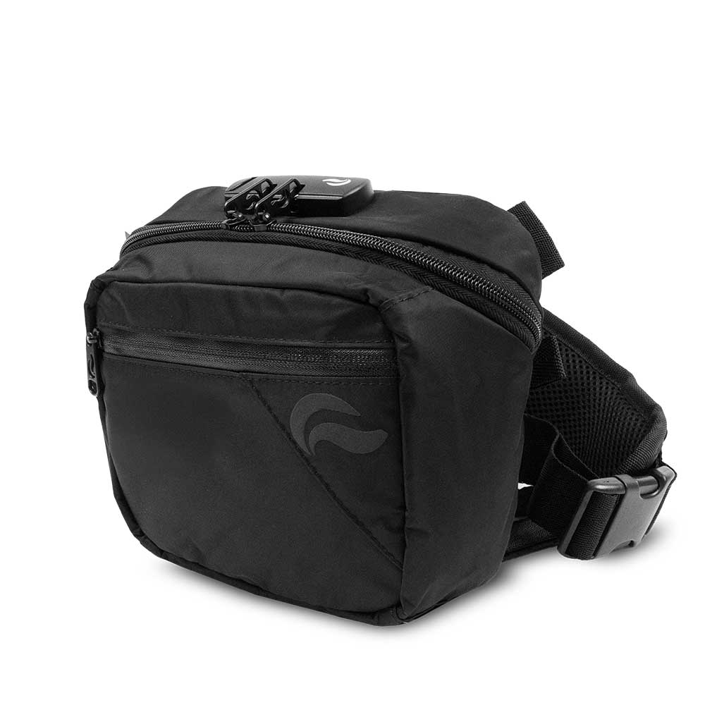 Skunk Bags Kross smell proof cross body bag Elegant Black Angle view
