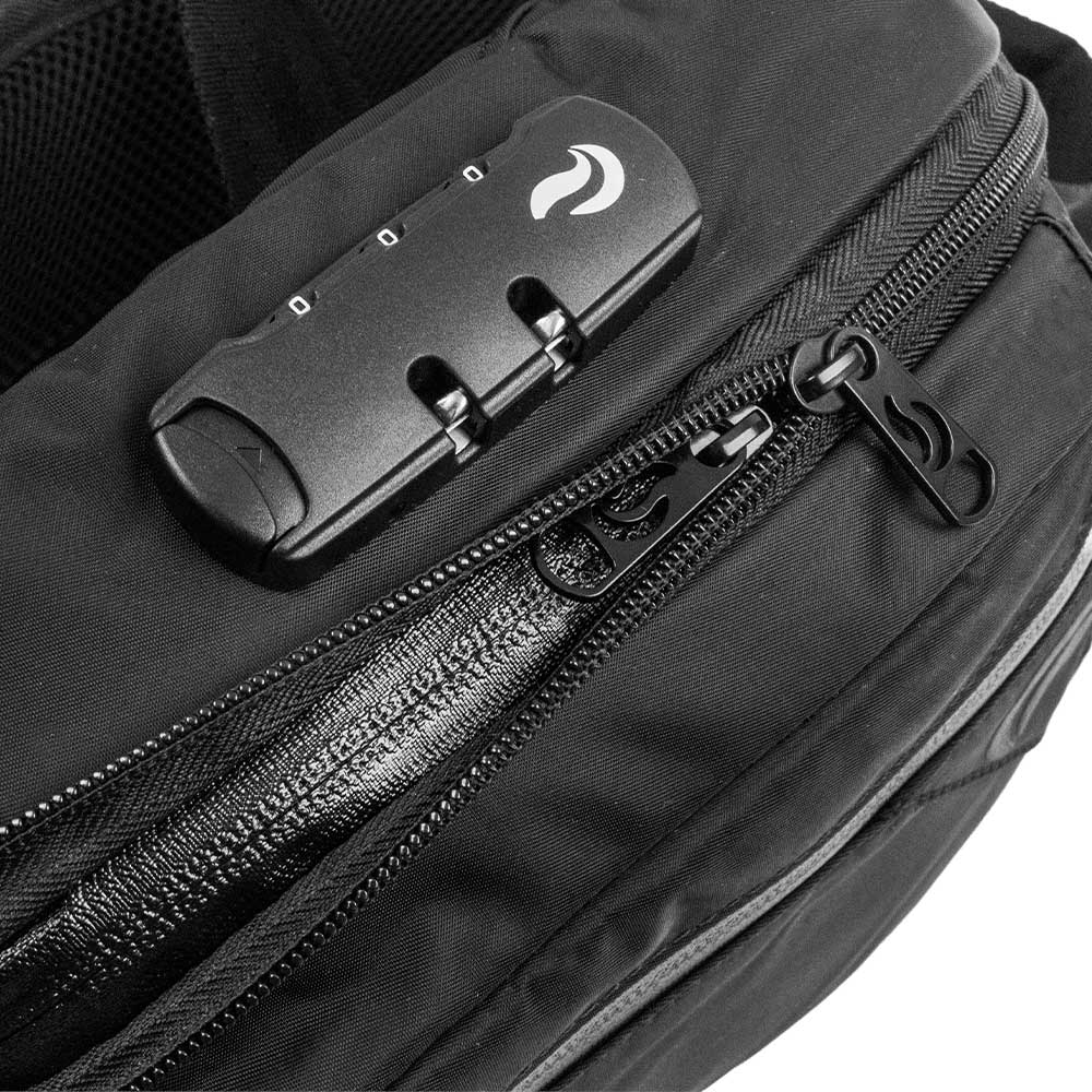 Skunk Bags Kross smell proof cross body bag Elegant Black zipper view