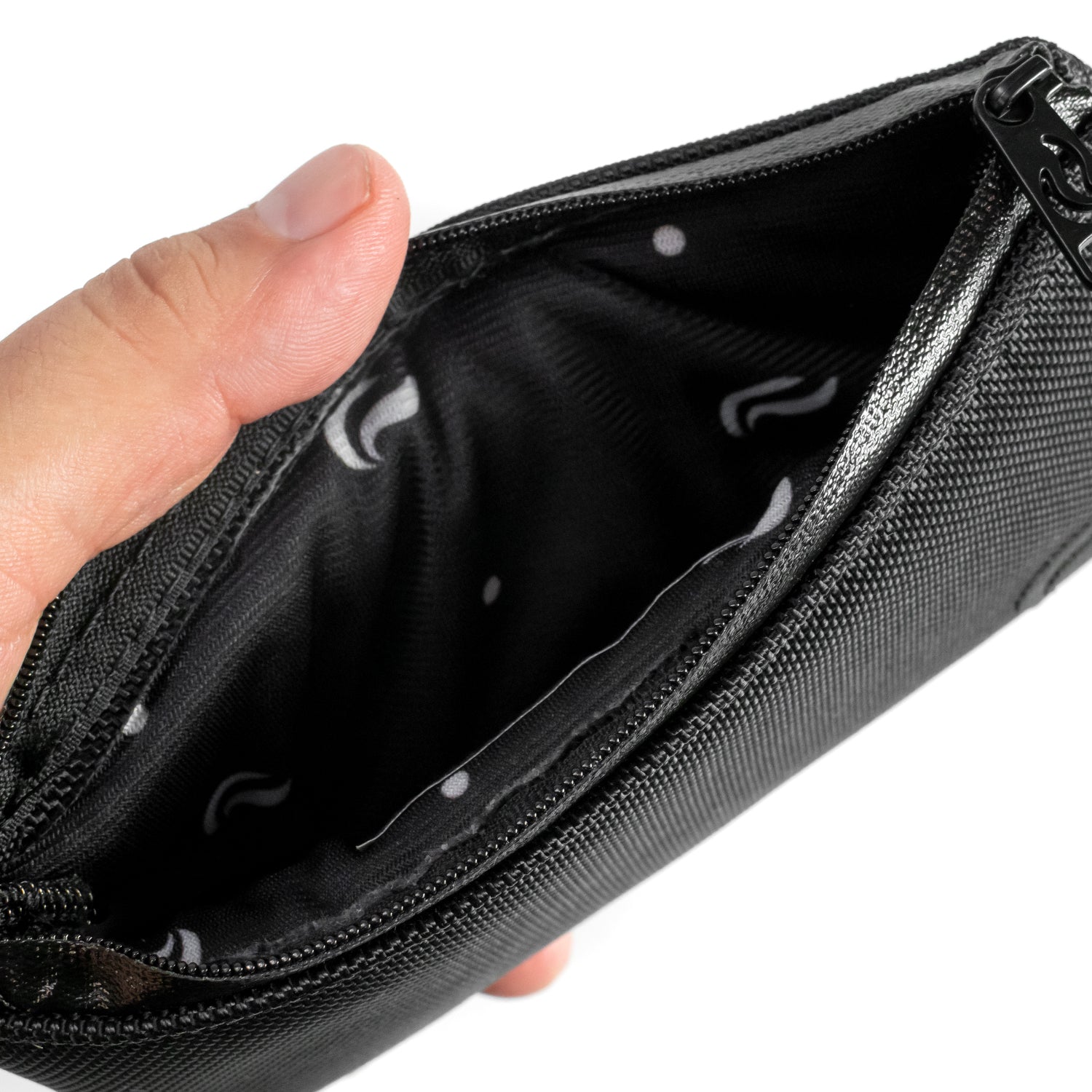 7" Zip Pouch - Black Canvas