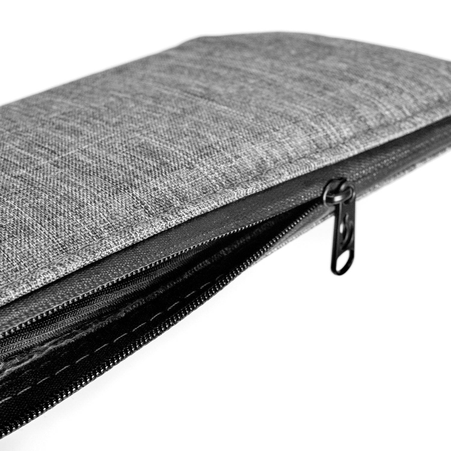 9" Zip Pouch - Gray Oxford