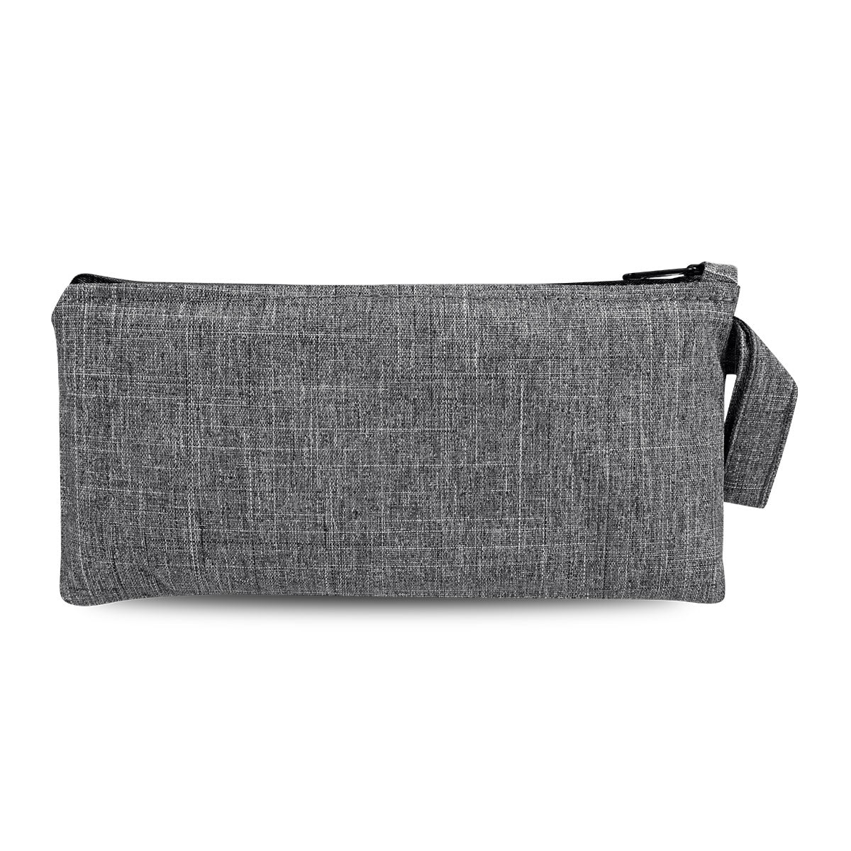 9" Zip Pouch - Gray Oxford