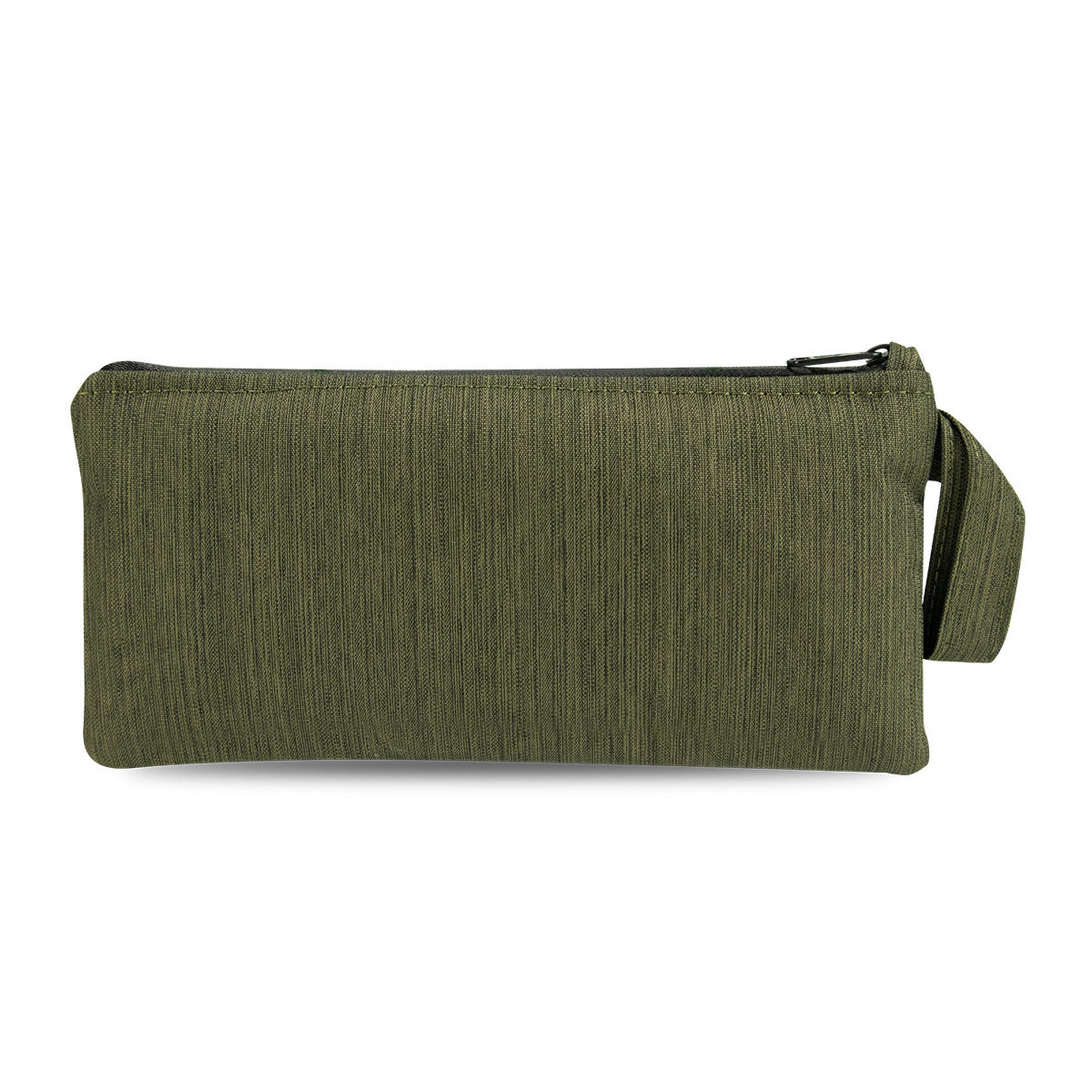 9" Zip Pouch - Green Oxford