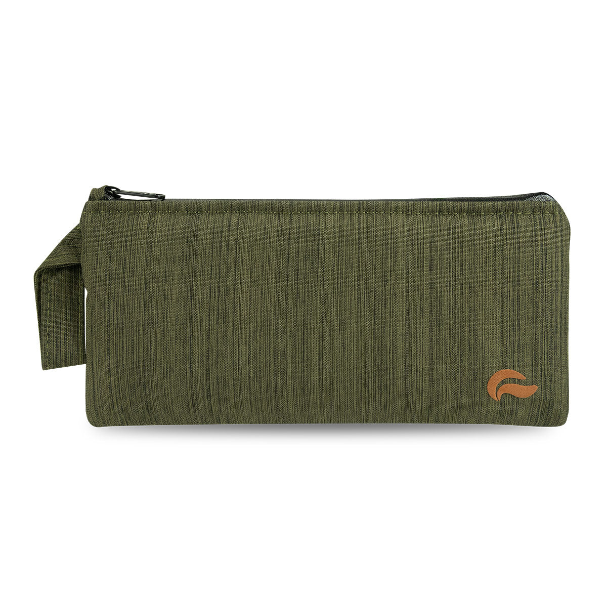 9" Zip Pouch - Green Oxford
