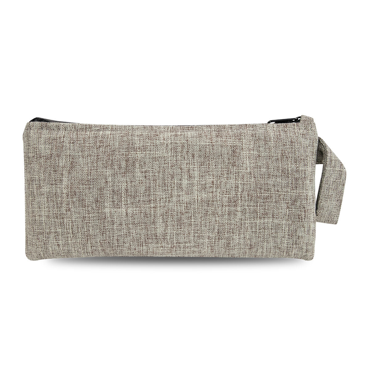 9" Zip Pouch - Khaki Oxford