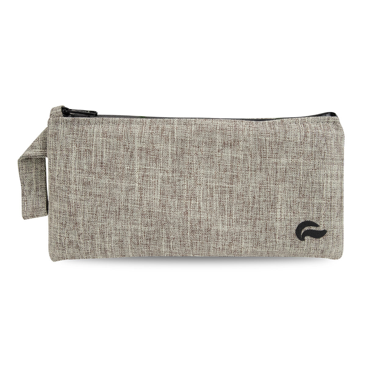 9" Zip Pouch - Khaki Oxford