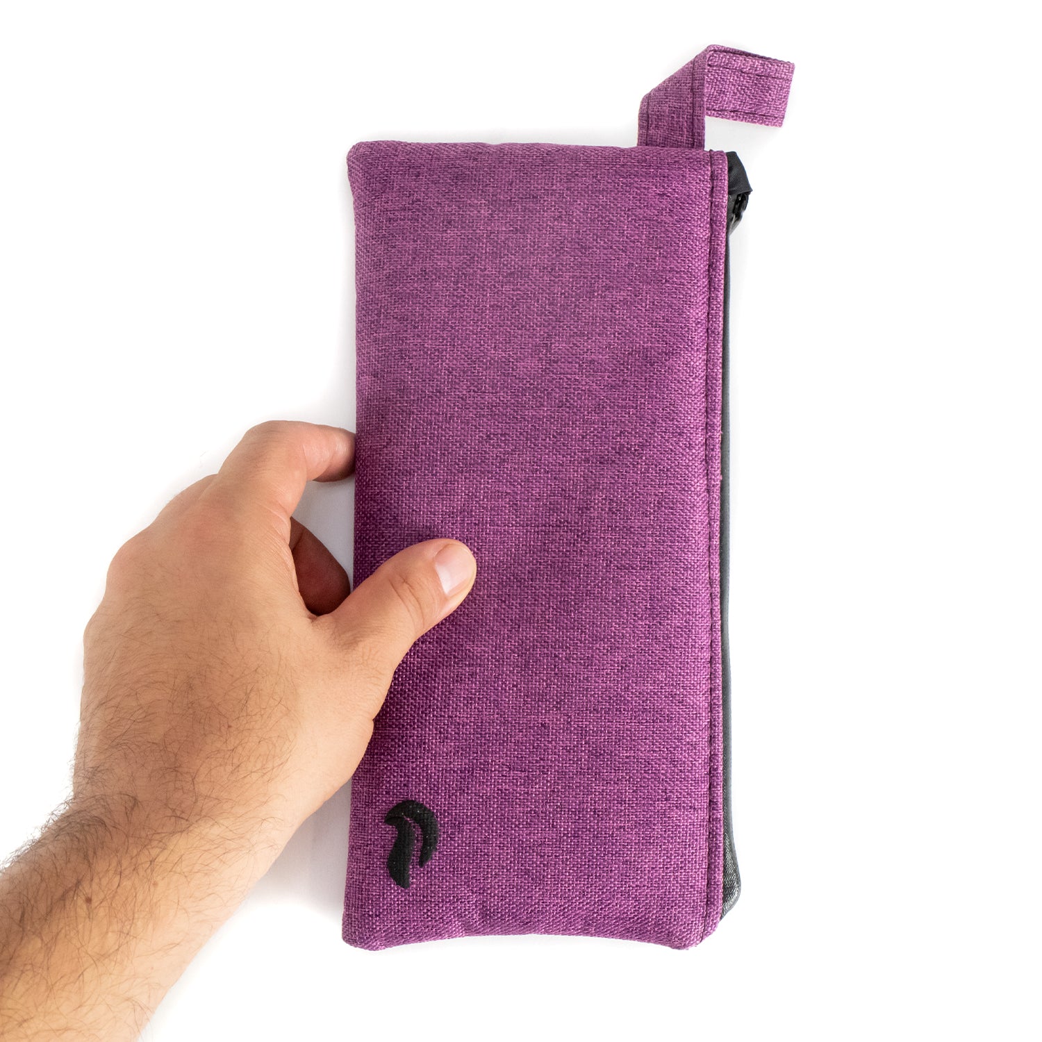 9" Zip Pouch - Lavender Oxford