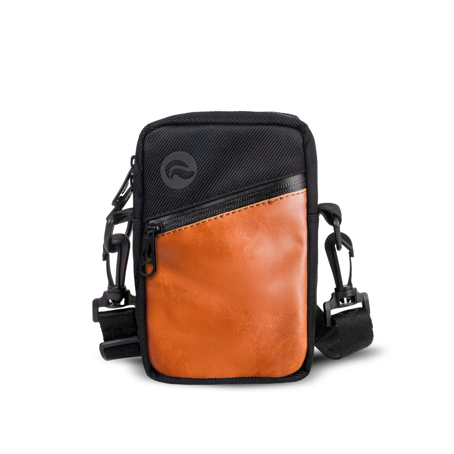Slide Mini - Black Canvas/Orange Leather