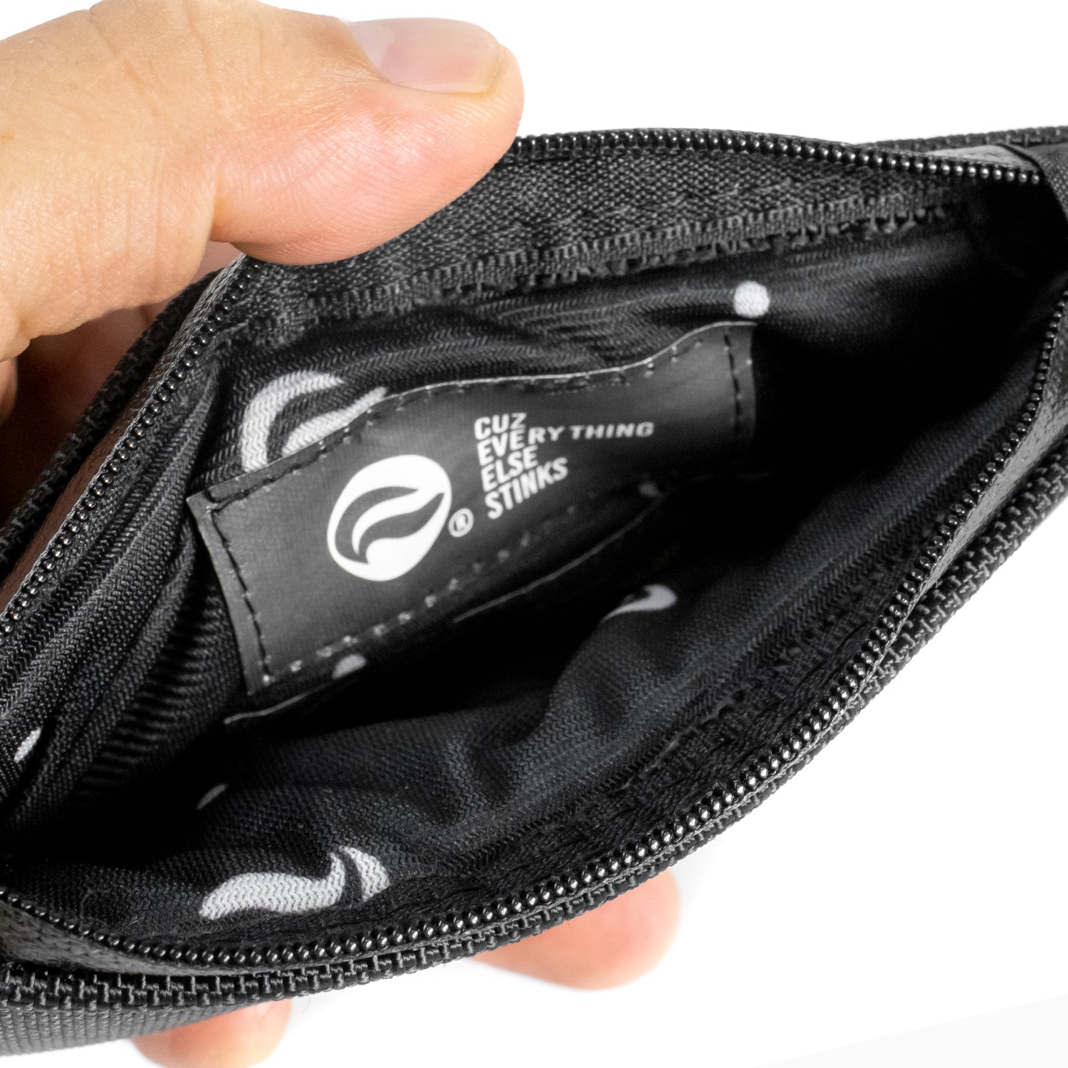 6" Zip Pouch - Black Canvas