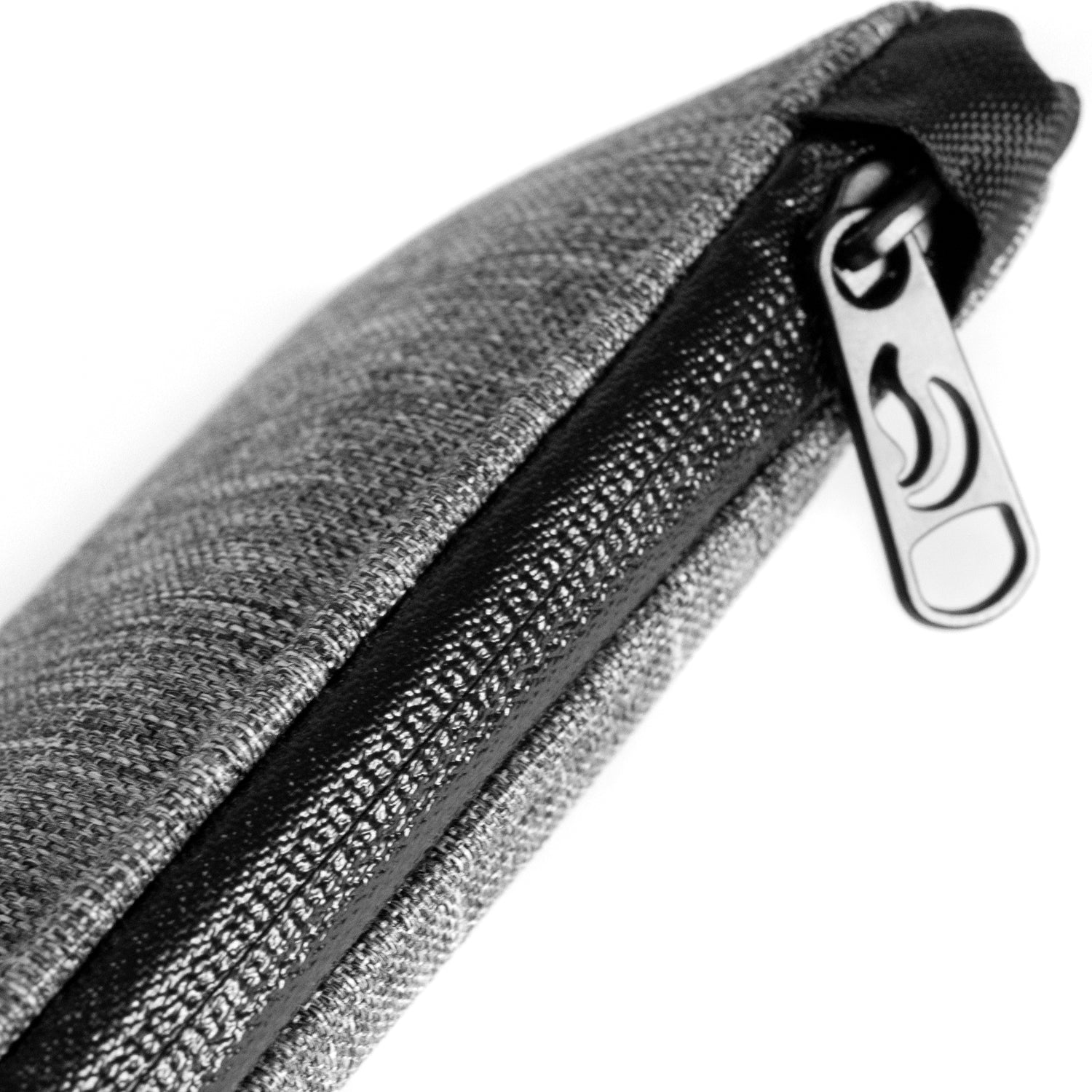 6" Zip Pouch - Gray Oxford