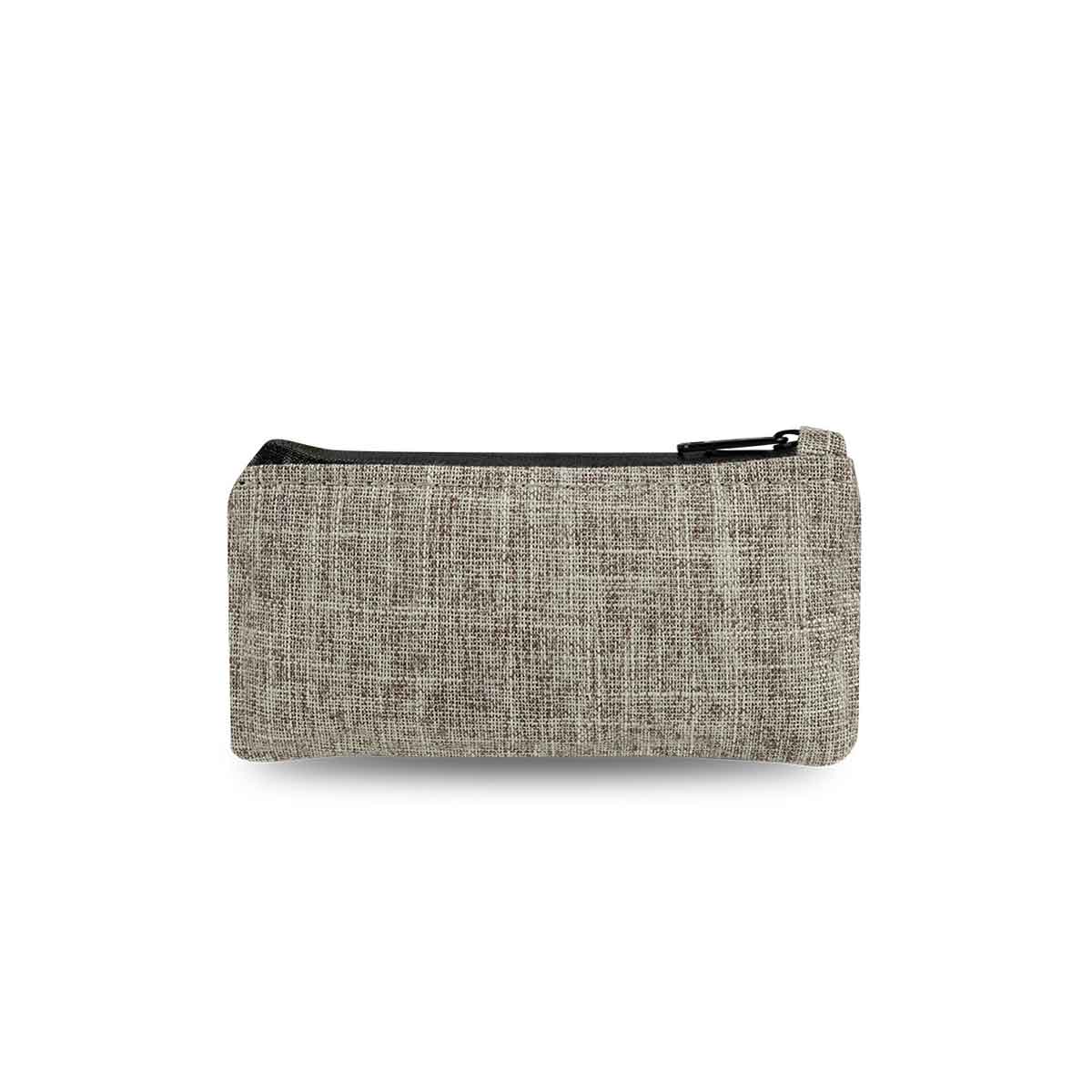 6" Zip Pouch - Khaki Oxford