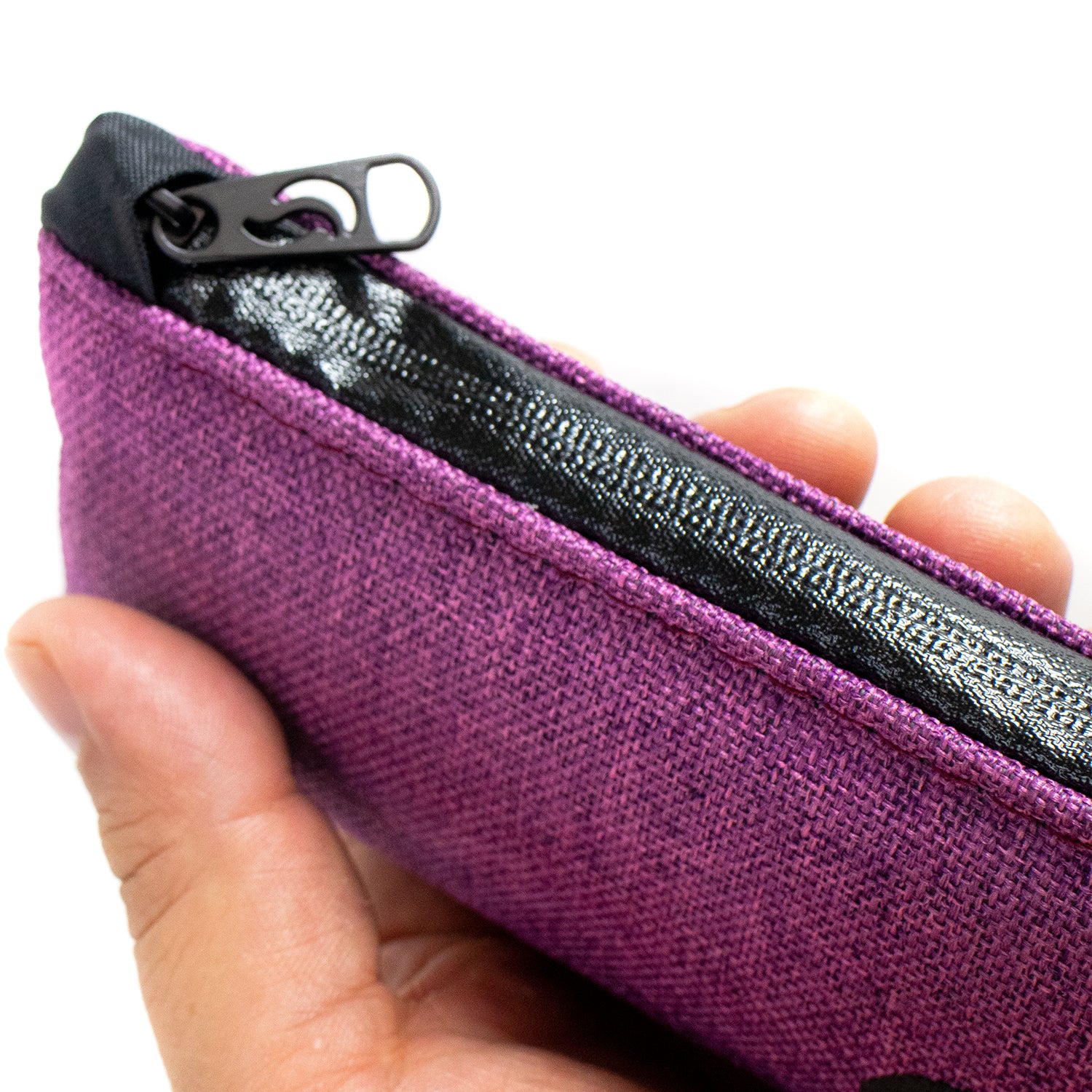 6" Zip Pouch - Lavender Oxford