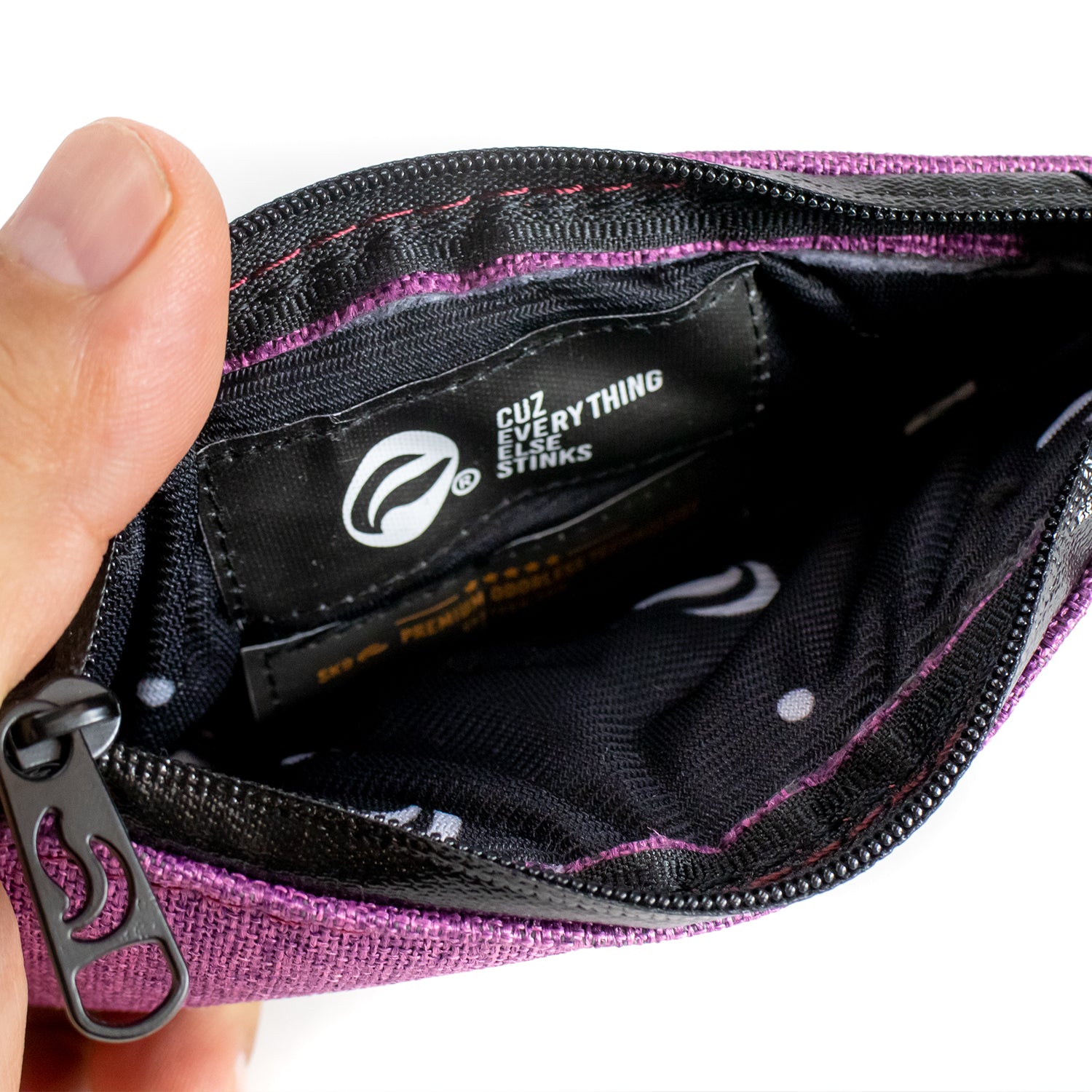 6" Zip Pouch - Lavender Oxford
