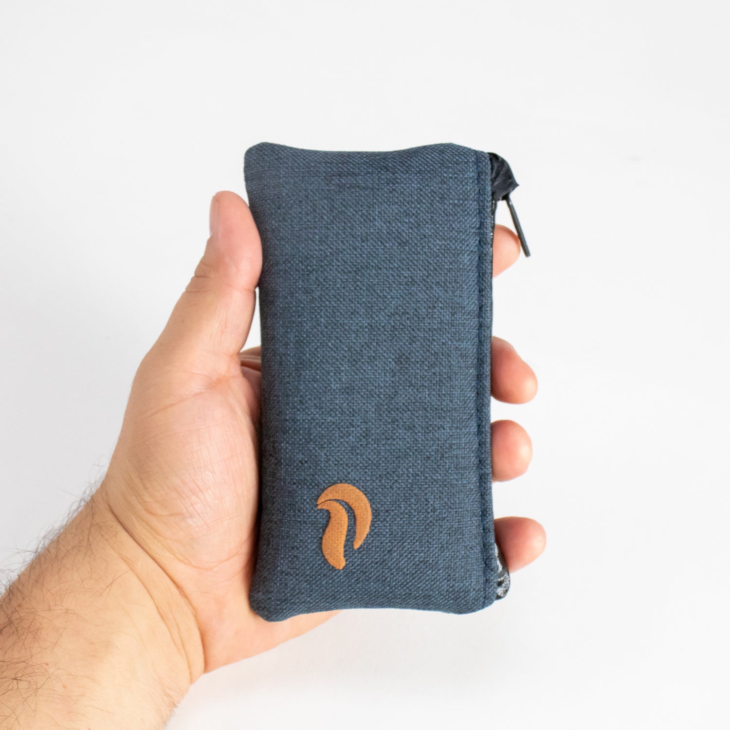6" Zip Pouch - Denim Oxford